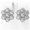 Image 2 : 2 ctw Diamond Designer Earrings 18K White Gold - REF-129H4R