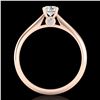 Image 3 : 0.4 ctw VS/SI Diamond Solitaire Art Deco Ring 18k Rose Gold - REF-51W5H