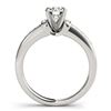 Image 3 : 0.76 ctw Certified VS/SI Diamond Solitaire 2pc Set 14k White Gold - REF-100X9A
