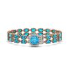 Image 1 : 17.67 ctw Swiss Topaz & Diamond Bracelet 14K Rose Gold - REF-178N2F