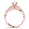 Image 3 : 1.02 ctw Certified VS/SI Diamond 2pc Wedding Set Antique 14k Rose Gold - REF-112W9H