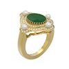 Image 1 : 4.78 ctw Emerald & Diamond Ring 18K Yellow Gold - REF-161Y8X