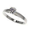 Image 1 : 0.55 ctw Certified Quality Diamond Engagment Ring 10k White Gold - REF-37R6K