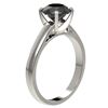 Image 3 : 2.15 ctw Fancy Black Diamond Solitaire Engagment Ring 10k White Gold - REF-43Y2X