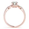 Image 3 : 1.01 ctw Certified VS/SI Diamond 2pc Wedding Set 14k Rose Gold - REF-121N4F