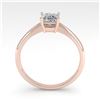 Image 3 : 0.50 ctw Princess Cut VS/SI Diamond Engagment Ring 18k Rose Gold - REF-71G2W