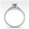 Image 3 : 0.54 ctw VS/SI Diamond Engagment Designer Ring 14k White Gold - REF-68A8N