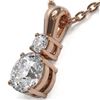 Image 3 : 0.6 ctw Diamond Designer Necklace 18K Rose Gold - REF-89A6N