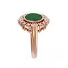 Image 2 : 4.54 ctw Emerald & Diamond Ring 18K Rose Gold - REF-154G5W