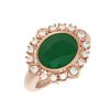 Image 3 : 4.54 ctw Emerald & Diamond Ring 18K Rose Gold - REF-154G5W