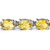 Image 2 : 16.40 ctw Citrine Bracelet 10k White Gold - REF-34R9K