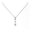 Image 2 : 0.9 ctw Cushion Cut Diamond Designer Necklace 18K White Gold - REF-121A2N