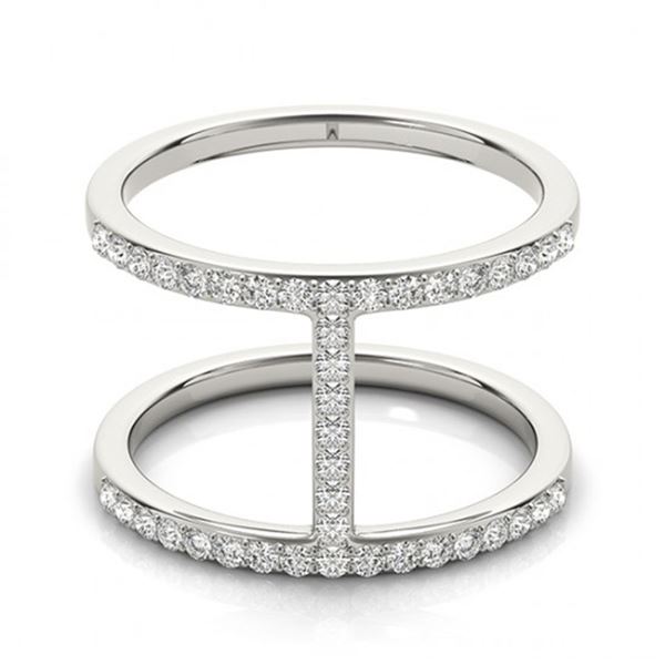 0.5 ctw Certified VS/SI Diamond Fashion Ring 18k White Gold - REF-64Y3X