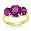 Image 1 : 6.15 ctw Amethyst Ring 10k Yellow Gold - REF-23X6A