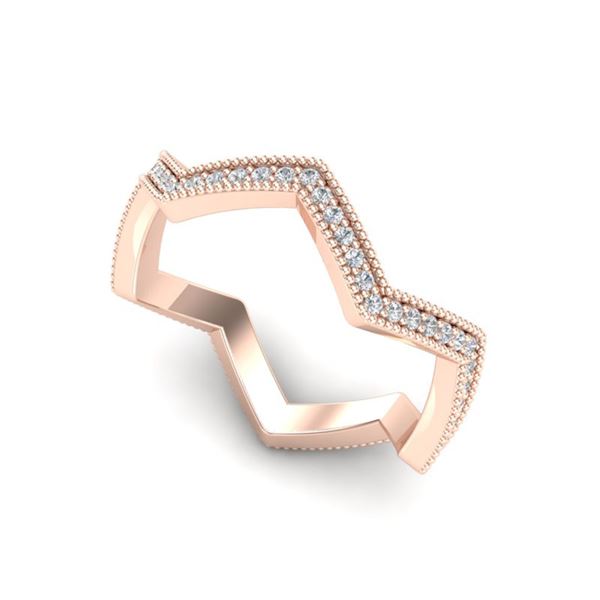 0.42 ctw Micro Pave VS/SI Diamond Eternity Ring 14k Rose Gold - REF-27F3M