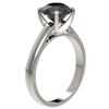 Image 3 : 2.50 ctw Fancy Black Diamond Solitaire Engagment Ring 10k White Gold - REF-45K4Y