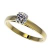 Image 1 : 0.53 ctw Certified Quality Diamond Engagment Ring 10k Yellow Gold - REF-37N6F