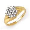 Image 1 : 0.25 ctw Certified VS/SI Diamond Ring 10k Yellow Gold - REF-20H6R