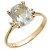 Image 1 : 2.04 ctw Aquamarine & Diamond Ring 14k Yellow Gold - REF-16K5Y