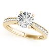 Image 2 : 0.85 ctw Certified VS/SI Diamond 2pc Wedding Set 14k Yellow Gold - REF-94M6G