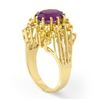 Image 2 : 5.0 ctw Yellow Sapphire & Amethyst Ring 10k Yellow Gold - REF-40R9K