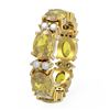 Image 2 : 7.64 ctw Canary Citrine Ring 18K Yellow Gold - REF-89X5A