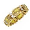 Image 3 : 7.64 ctw Canary Citrine Ring 18K Yellow Gold - REF-89X5A