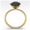 Image 2 : 2.0 ctw Black Certified Diamond Engagment Ring Martini 14k Yellow Gold - REF-67H5R