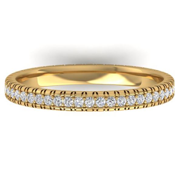 0.75 ctw Certified VS/SI Diamond Eternity Ring 18k Yellow Gold - REF-50K9Y