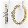 Image 3 : 2 ctw Diamond Designer Earrings 18K Yellow Gold - REF-186H8R