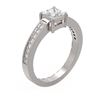 Image 1 : 1.09 ctw Princess Diamond Ring 18K White Gold - REF-172A6N