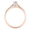 Image 3 : 0.4 ctw VS/SI Diamond Solitaire Art Deco Ring 18k Rose Gold - REF-57W3H