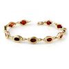 Image 1 : 6.20 ctw Garnet Bracelet 10k Yellow Gold - REF-27Y2X