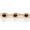 Image 2 : 6.20 ctw Garnet Bracelet 10k Yellow Gold - REF-27Y2X