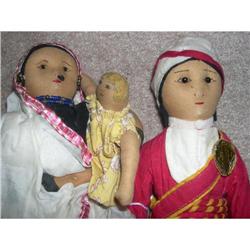 India Man, Mother and child- bead eyes #1912048