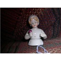 2.5" German China Half  Child Doll  Arms Away #1912080