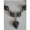 Image 1 : Victorian Hand Carved Whitby Jet Necklace #1912254