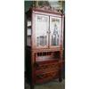 Image 1 : Secretary Desk Bookcase Cabinet Chest #1912327