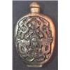 Old wood snuff bottle decorated with dragons #1912455