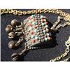 Antique Tibetan silver pendant with coral and #1912467