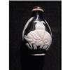 Antique Peking glass snuff bottle with 2 carved#1912483