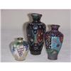 Image 1 : Three Japanese  Cloisonné Vases Sku1935 #1912595