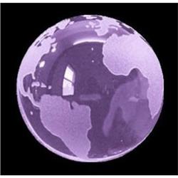 Czech Bohemian ALEXANDRITE World Globe #1917262