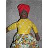 Image 1 : 10" Black Cloth Doll With Stitched Features #1917586