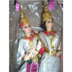 9" Thailand Cloth Doll Pair #1917590