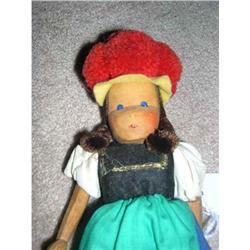 Wood  Carved Doll  #1917707