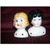 Two China heads, one black hair, one blonde #1917805