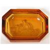 Heinrich Hoffman Amber Intaglio Glass Salt #1917952