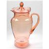 Pink Depression Glass Covered Pitcher #1918018