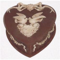 Incolay: Doves & Flowers Heart Jewelry Box #1918100